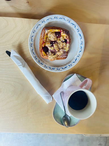 Image of a Scone with Coffee