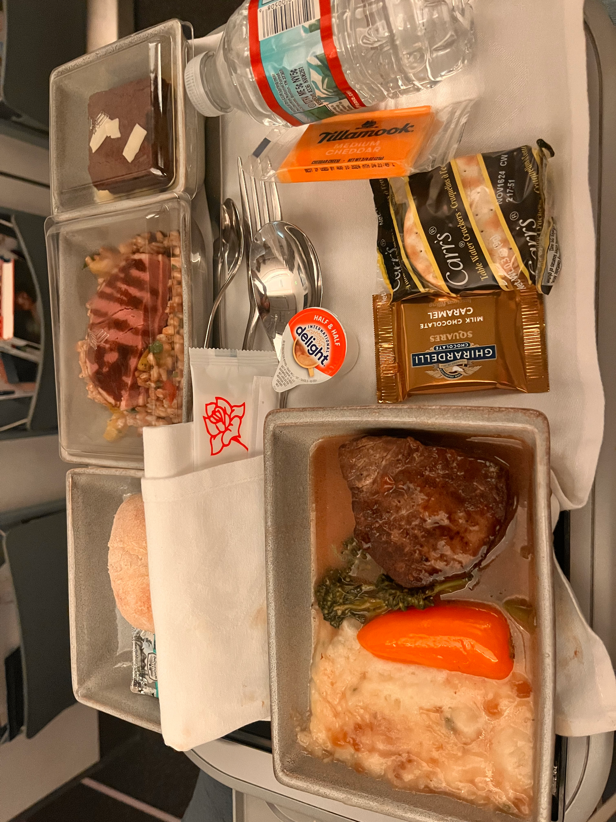 Singapore Airlines Premium Economy Meal